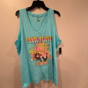 Pink Floyd Aqua Graphic Tank Top